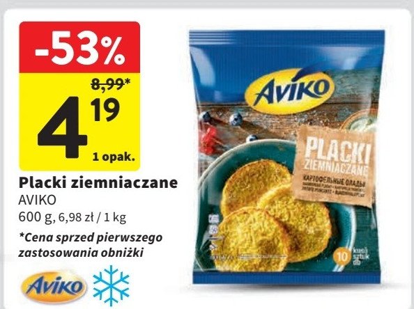 Placki ziemniaczane Aviko promocja w Intermarche