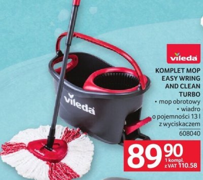 Komplet zestaw mop Vileda Easy Wring and Clean Turbo promocja w Selgros