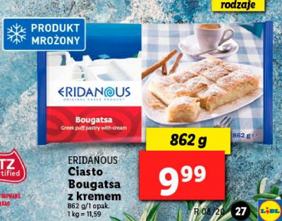 Ciasto bougatsa z kremem Eridanous promocja