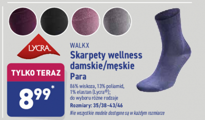 Skarpety zimowe wellness męskie Walkx promocja