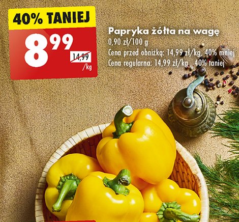 Papryka żółta promocja