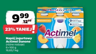 Napój jogurtowy Actimel 6-pak promocja w Netto