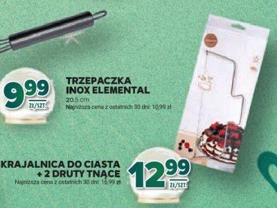 Krajalnica do ciasta x 2 druty tnące promocja w Stokrotka