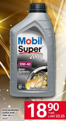 Olej silnikowy Mobil Super 2000 10W-40 promocja w Selgros