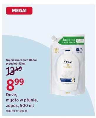 Mydło w płynie Dove, zapas, 500 ml promocja w Rossmann