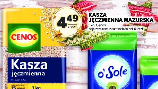 Kasza jęczmienna mazurska Cenos promocja