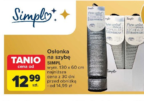 Osłonka na szybę Simpl promocja w Carrefour Market