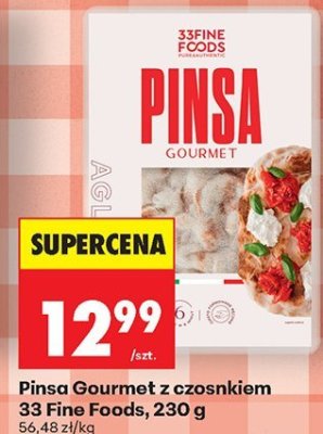 Pinsa Gourmet z czosnkiem  promocja w Biedronka
