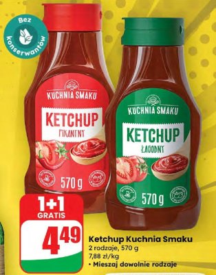 Ketchup Kuchnia Smaku pikantny promocja w Dino