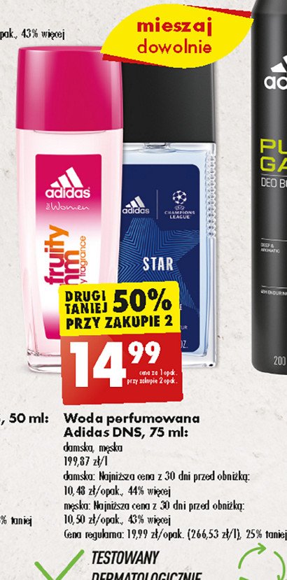 Dezodorant Adidas cosmetics promocja
