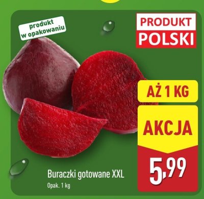 Buraczki gotowane XXL promocja w Aldi