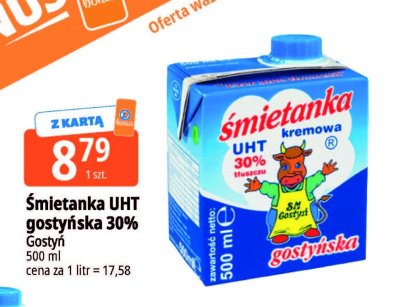 Śmietanka UHT gostyńska 30% promocja w Leclerc