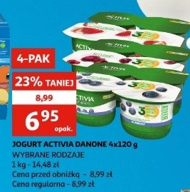 Jogurt jagoda Danone activia promocja
