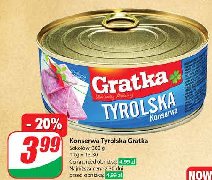 Konserwa tyrolska Gratka sokołów promocja