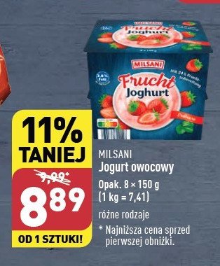 Jogurt truskawkowy Milsani promocja