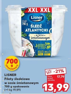 Filety śledziowe w sosie śmietanowym Podniesiony kciuk promocja w Kaufland