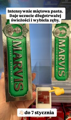 Pasta do zębów Marvis Classic Strong Mint promocja w Rossmann