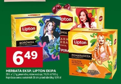 Herbata ekspresowa Lipton Ekipa promocja w Stokrotka