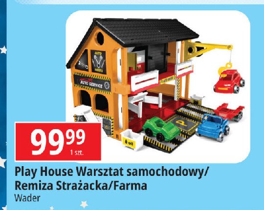 Warsztat samochodowy play house Wader promocja w Leclerc