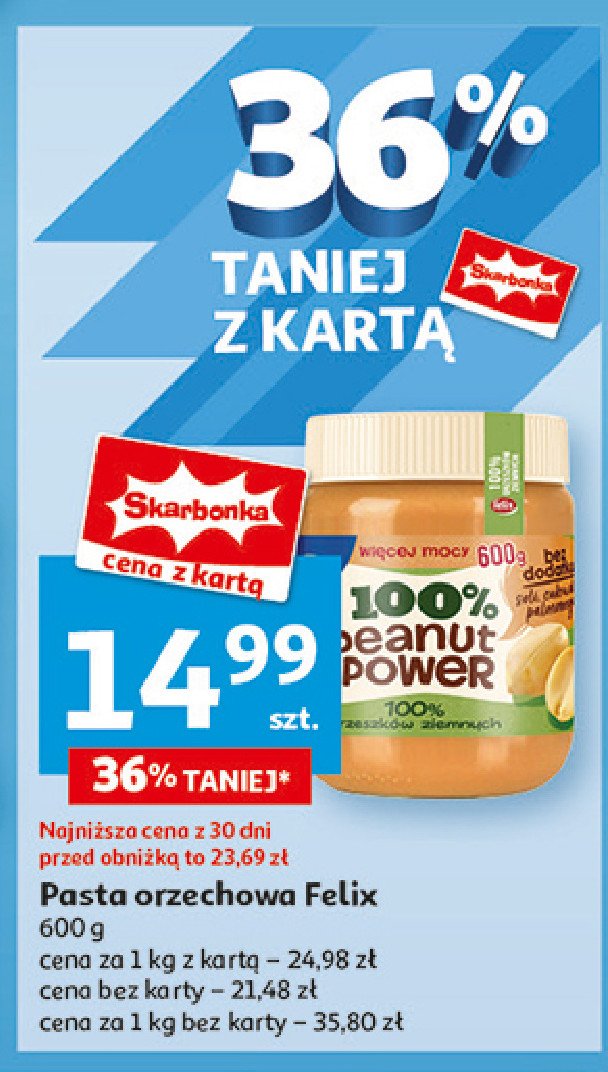 Mas艂o orzechowe 100% Felix promocja