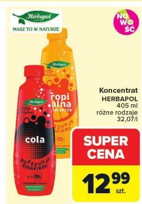 Koncentrat Herbapol różne rodzaje 32.07/l promocja w Carrefour Market