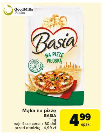 Mąka pszenna na pizzę włoską Basia promocja