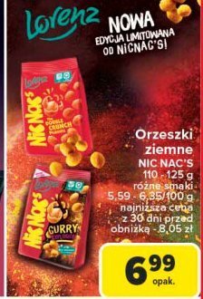 Orzeszki curry explosion Lorenz nic nac's promocja w Carrefour