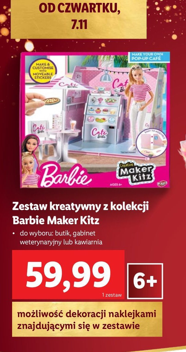 Zestaw kreatywny maker kitz weterynarz promocja w Lidl