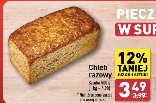 Chleb razowy promocja w Aldi