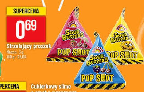 Strzelający proszek pop shot niebieski Maxco promocja