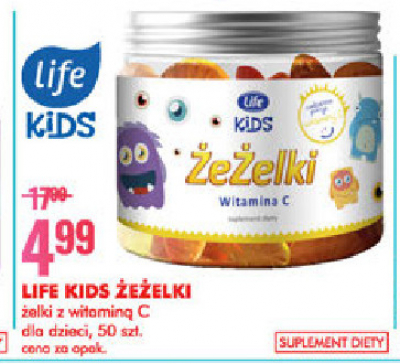 Żelki żeżelki z witaminą c Life kids Life (super-pharm) promocja