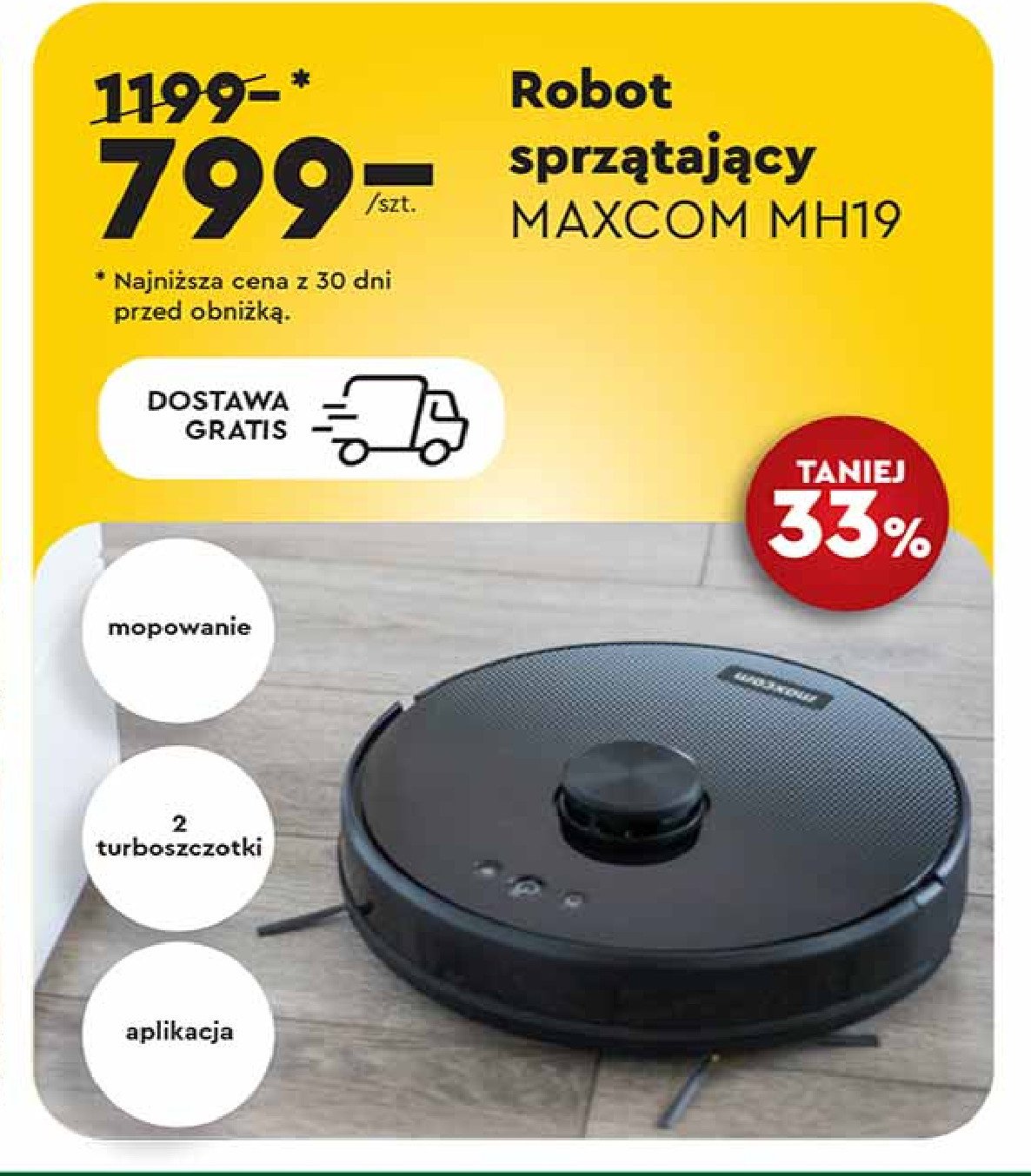 Robot sprzątający mh19 Maxcom promocja