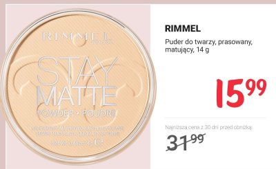 Puder do twarzy prasowany, matujący promocja w Rossmann