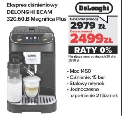 Ekspres ciśnieniowy ECAM 320.60.B Magnifica Plus promocja w NEONET