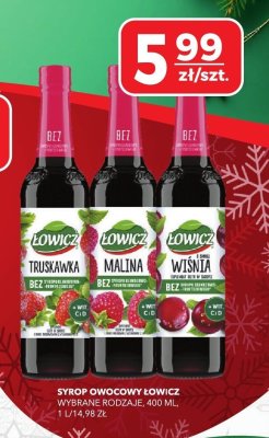 Syrop owocowy Łowicz truskawka promocja w Top Market