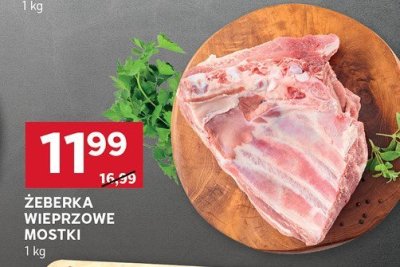 Żeberka wieprzowe mostki 1kg promocja w Stokrotka