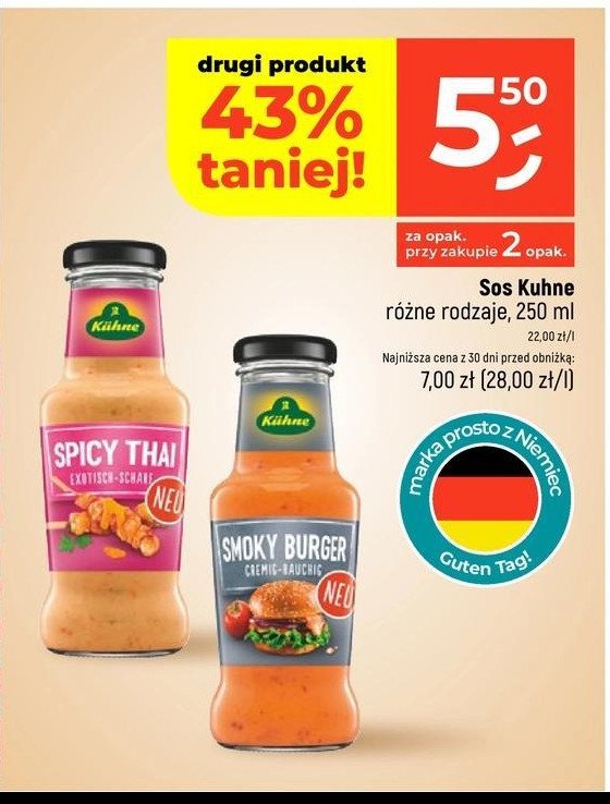 Sos spicy thai Kuhne promocja