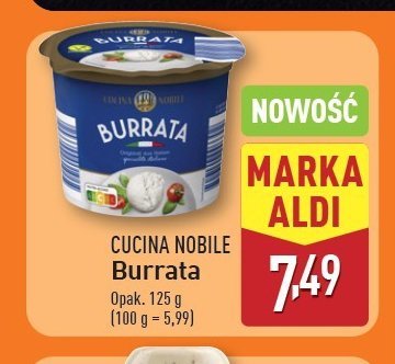 Ser burrata Cucina nobile promocja