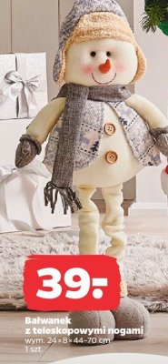 Bałwanek z teleskopowymi nogami promocja w Netto