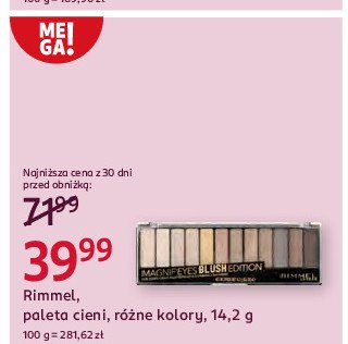 Paleta cieni 001 Rimmel magnif'eyes promocja w Rossmann