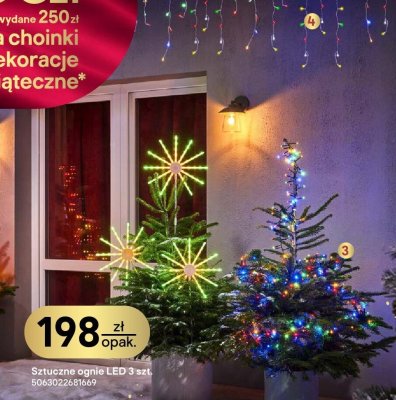 Lampki sople 300 LED promocja w Castorama