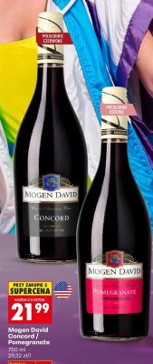 Wino Mogen David Concord promocja w Biedronka
