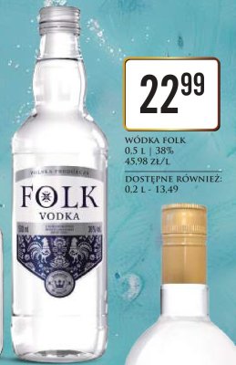 Wódka Folk 0.5 L promocja w Dino