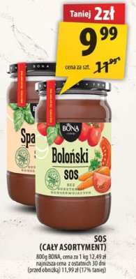 Sos Boloński różne rodzaje Bona promocja w Arhelan