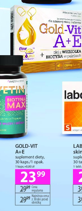 Tabletki OLIMP LABS GOLD-VIT A+E promocja