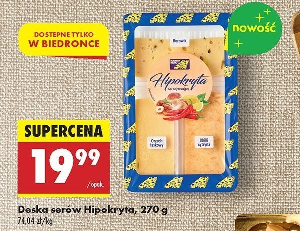 Deska serów hipokryta promocja