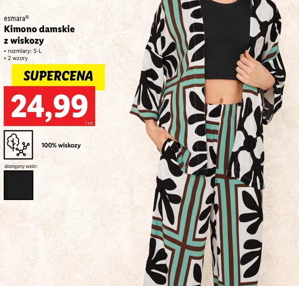 Kimono damskie xs-l Esmara promocja