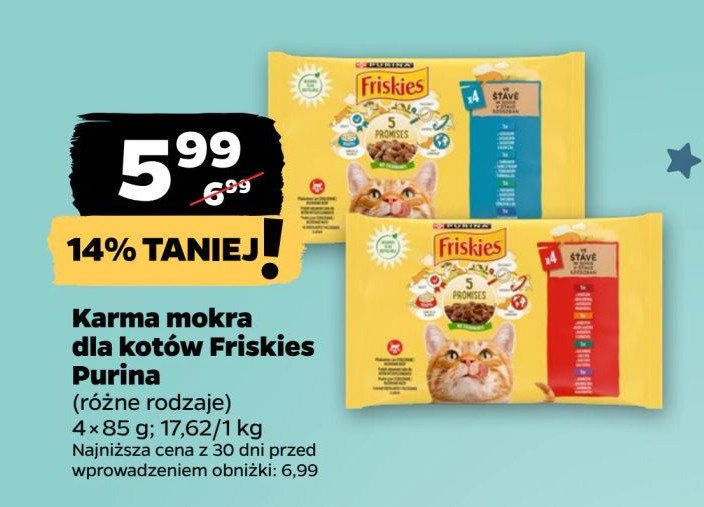 Karma dla kota rybna Friskies purina Purina friskies promocja