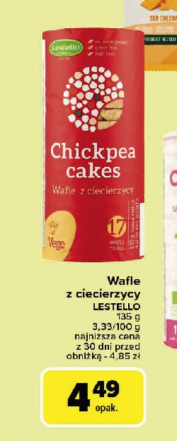 Wafle z ciecierzycy Lestello promocja