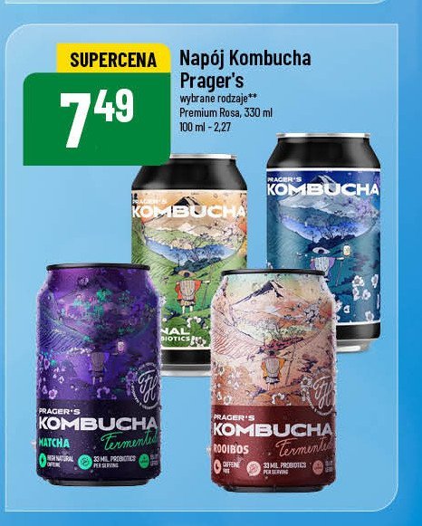 Napoj Pragers kombucha yerba mate promocja